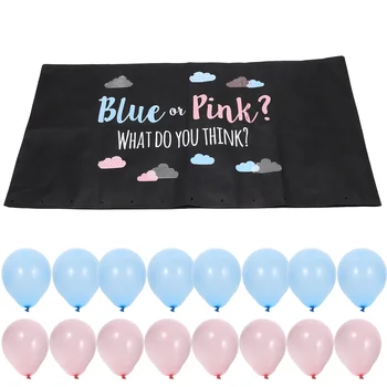 1 Комплект, Раскрывающий Пол, Воздушные шары, Латексные Воздушные шары, Вечерние воздушные шары, Розовые Воздушные шары, Синие воздушные шары