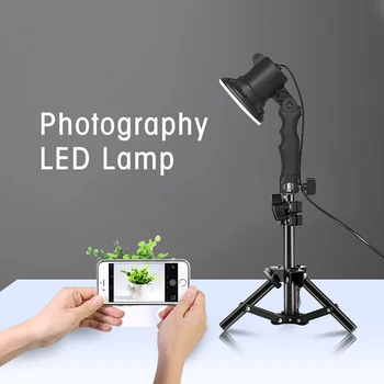 Светодиодная лампа SH мощностью 12 Вт, лампа для фотосъемки, софтбокс для портрета, заполняющий светильник, лампа для ручек и 37-сантиметровая световая подставка