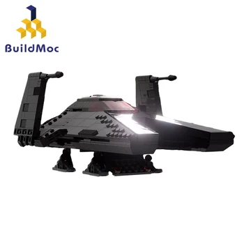 BuildMOC Космическая серия Wars Spaceships 75336 Shuttle Набор строительных блоков Rebels Judges Number Дирижабль Кирпичи Игрушки Подарок для детей