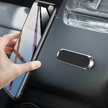 Новый Магнитный автомобильный держатель для телефона Mini Strip Paste Stand для iPhone 13 Pro Huawei Xiaomi Настенный магнит GPS Поддержка автомобиля Автомобильный держатель