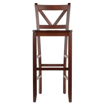 Winsome 94259 Victor 29 дюймов. Барные стулья с V-образной спинкой из орехового дерева - 2 шт.