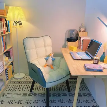 Компьютерный диван-кресло Для дома, Удобная Поддержка талии при длительном сидении, Игровое кресло, стул для учебы в спальне