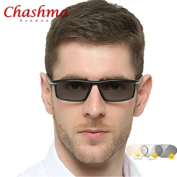 Дизайнерские Фотохромные Очки для близорукости Мужские Очки-Хамелеоны Солнцезащитные очки с Диоптриями 1,0 1,25 1,50 1,75 2,0 2,50