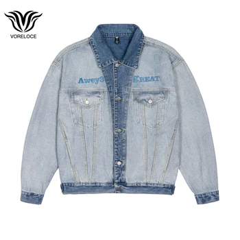 Осенняя брендовая уличная одежда 2022 года y2k, модная мужская свободная джинсовая куртка